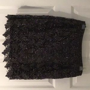 Charcoal grey skirt with sequins, great condition, size 8